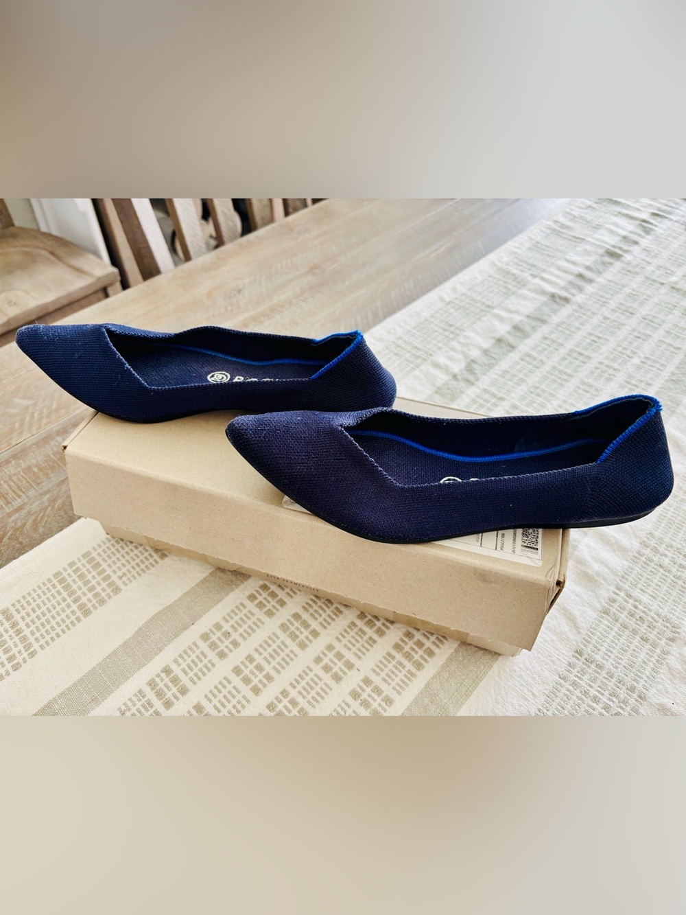 Rothy's Women's The Point Navy Flats - Picture 6 of 9